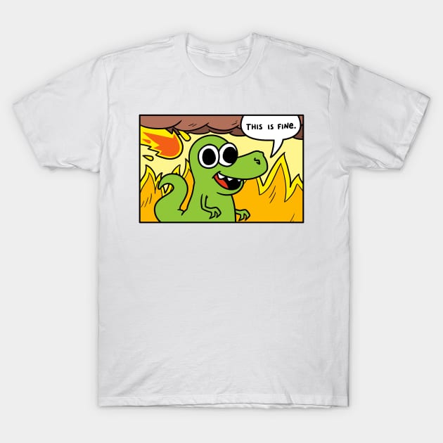 Dinoptimist T-Shirt by TheTeenosaur